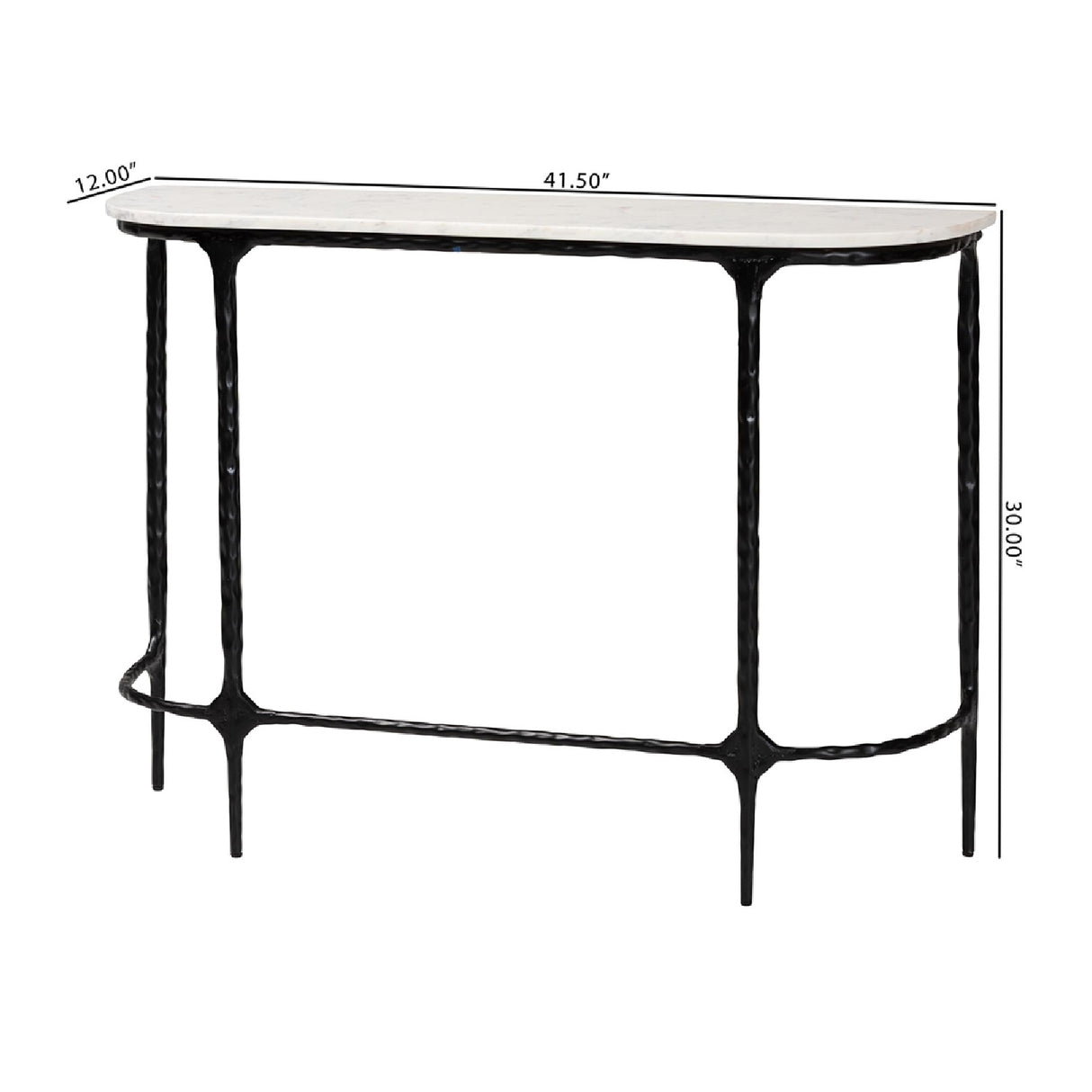 Modern European furniture - White Marble Console Table - www.oroa.com | Oroa.com