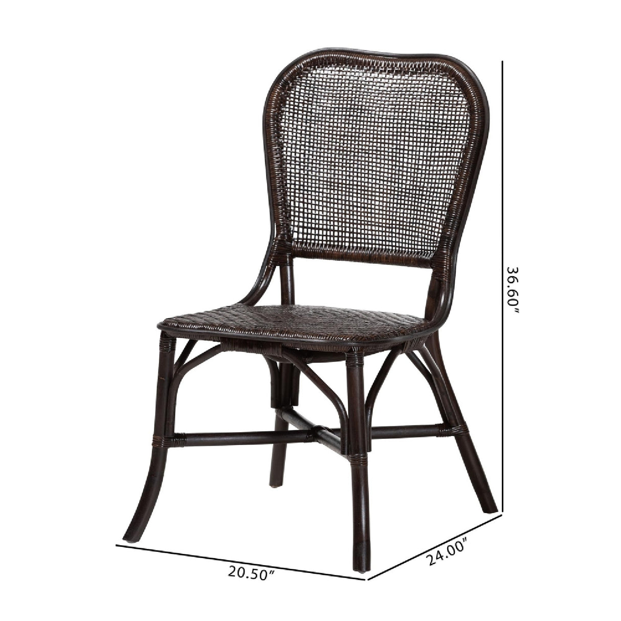 Modern European furniture - Latticed Back Rattan Dining Chair - www.oroa.com | Oroa.com