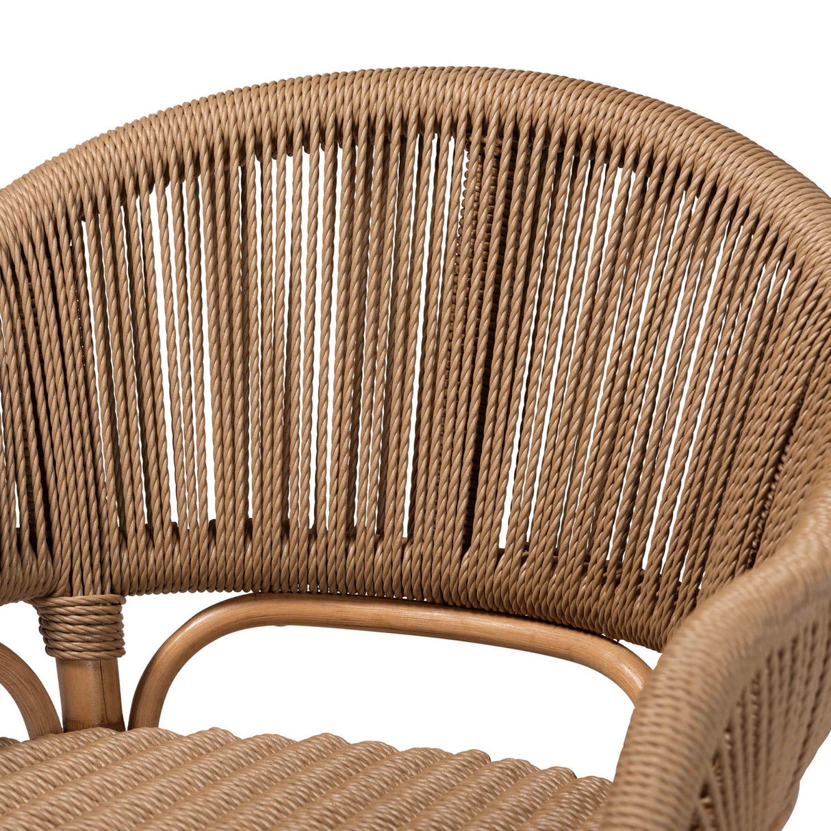 Modern European furniture - Rattan Indoor/Outdoor Barrel-Back Accent Chair - www.oroa.com | Oroa.com