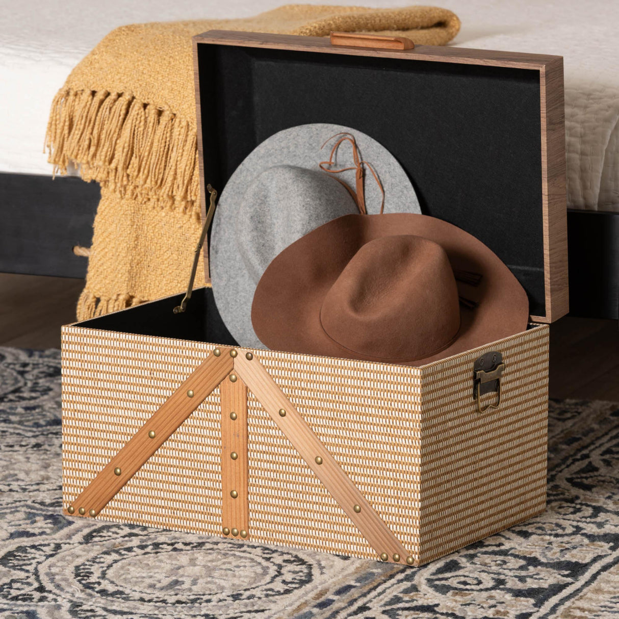 Modern European furniture - Woven Exterior Storage Trunk - www.oroa.com | Oroa.com