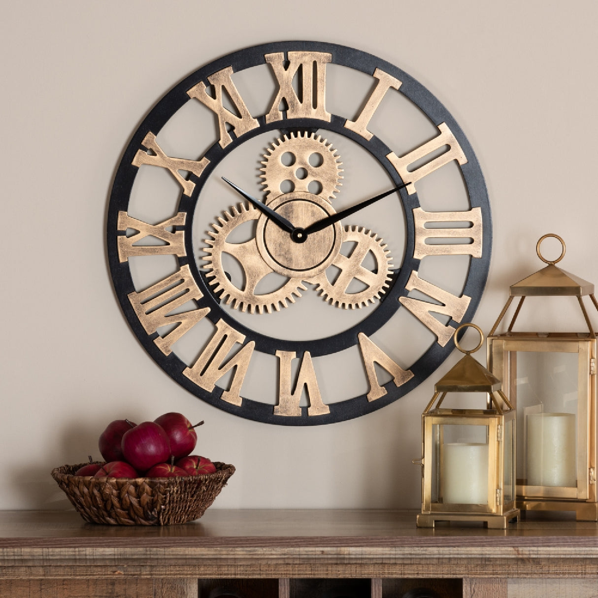 Modern European furniture - Wooden Vintage Style Wall Clock - www.oroa.com | Oroa.com