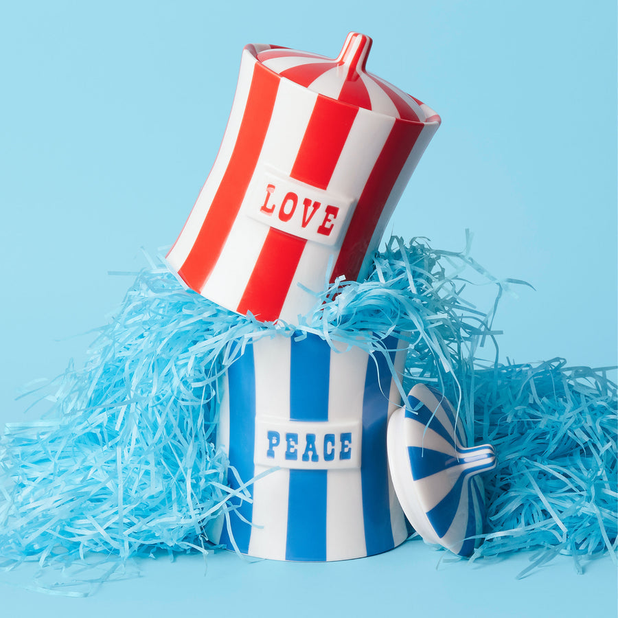 Glazed Porcelain Canister | Jonathan Adler Vice Love