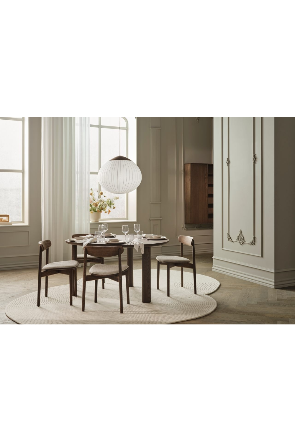 Rounded Textured Wool Rug | Bolia Zen | Oroa.com