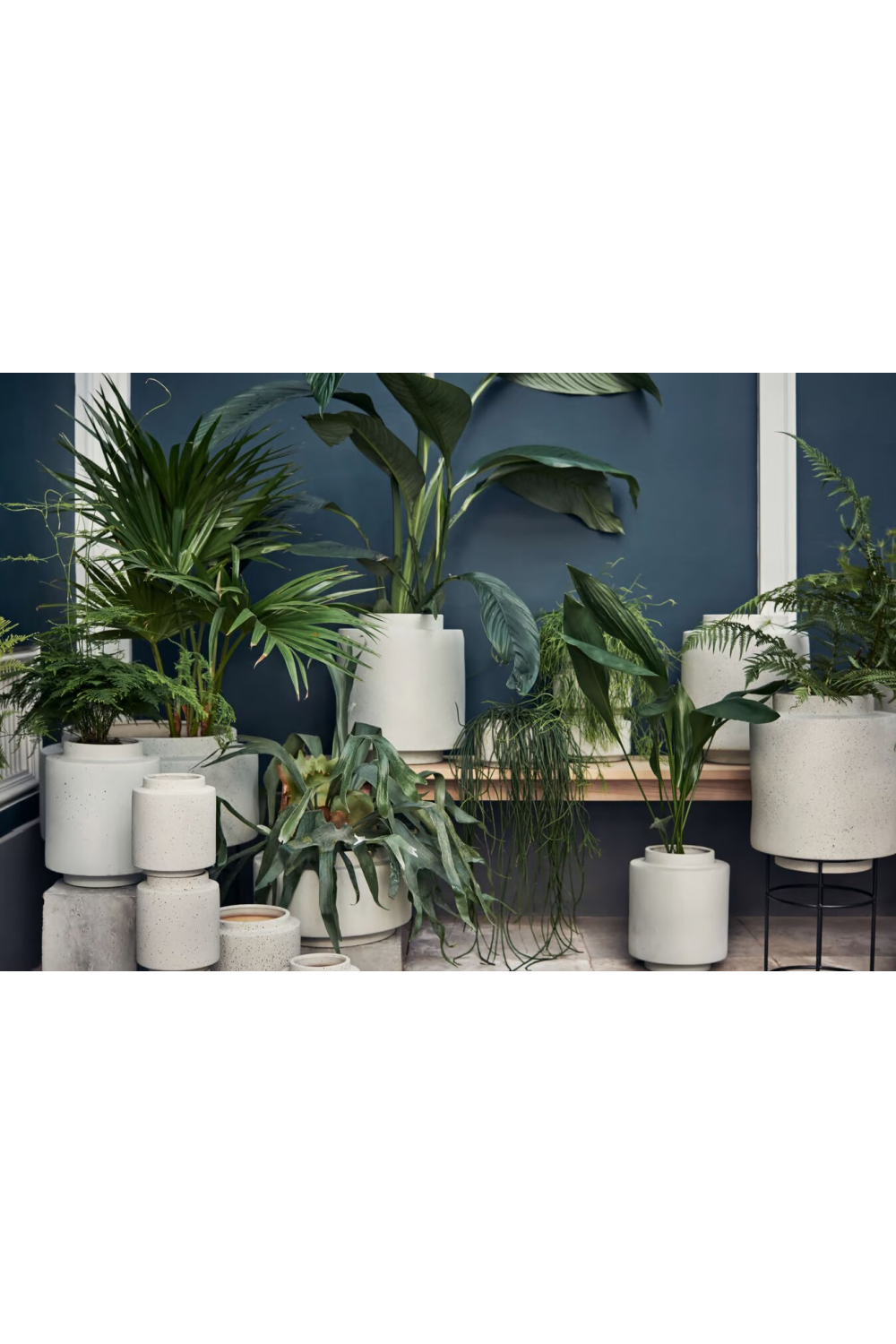 Gray Textured Flowerpot | Bolia Botanique | Oroa.com