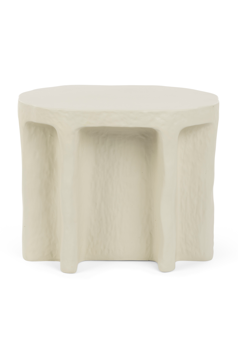 Beige Organic Side Table | Bold Monkey Born To Be Alive | OROA.com