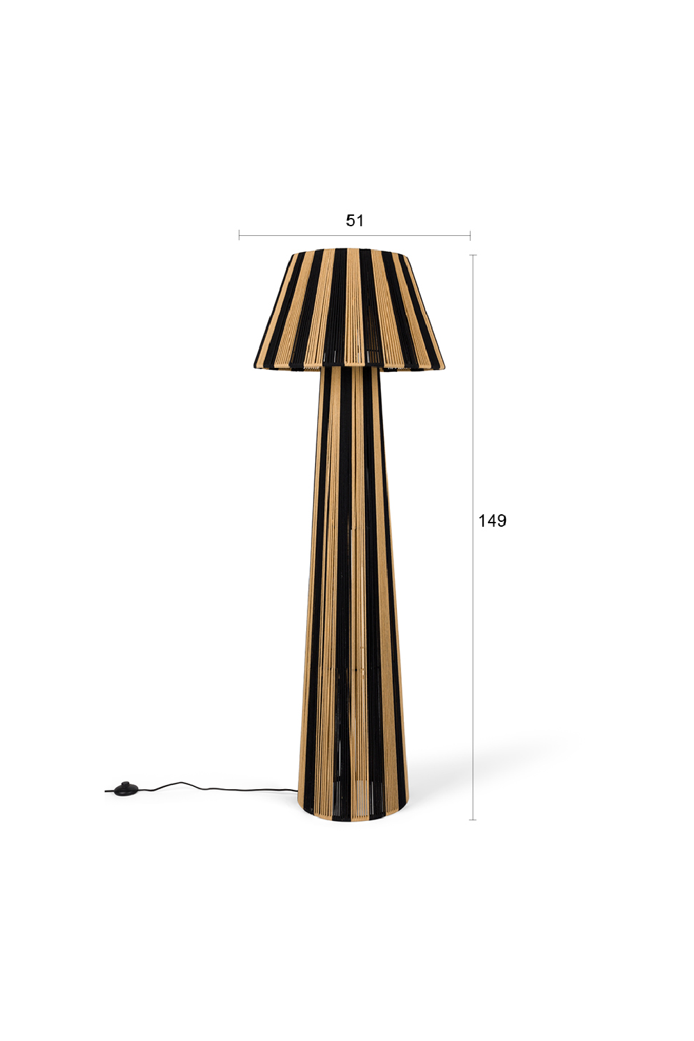Cord Stripes Floor Lamp | Bold Monkey Stripe It Up | Oroa.com