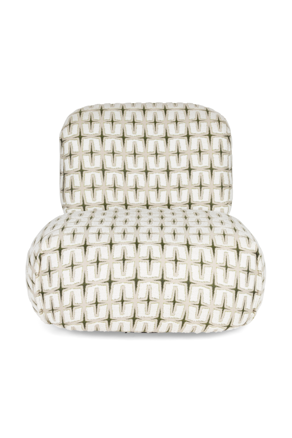 Printed Fabric Lounge Chair | Bold Monkey Ritz | Oroa.com