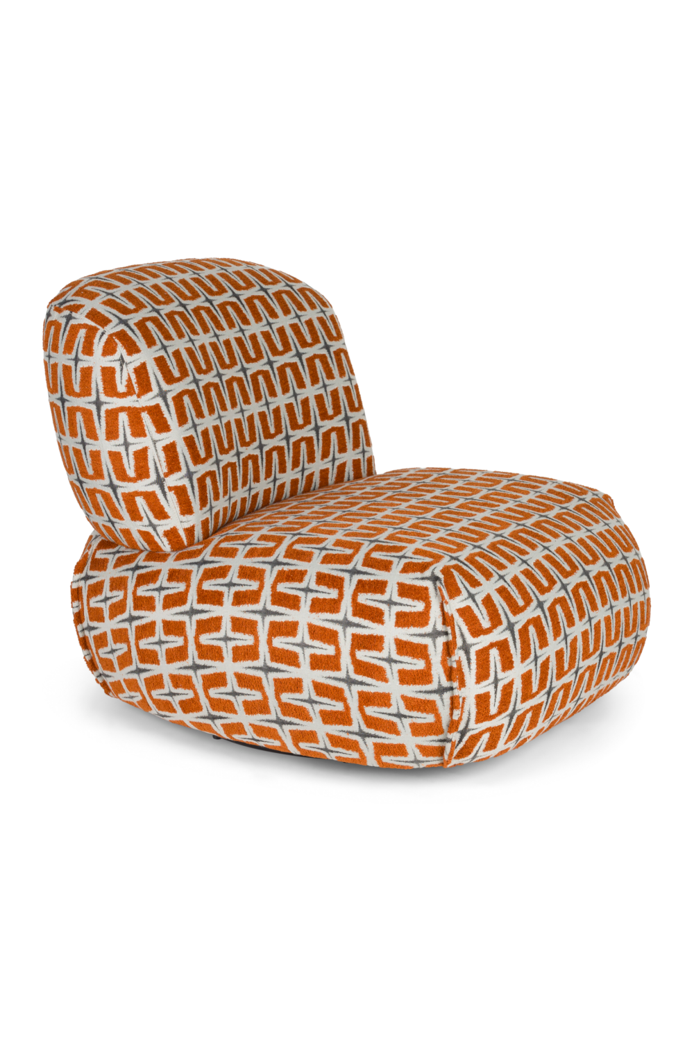 Printed Fabric Lounge Chair | Bold Monkey Ritz