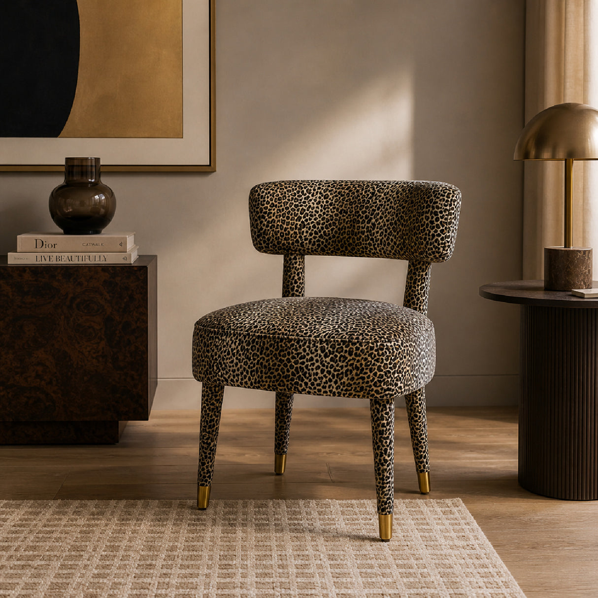 Modern European furniture - Animal Print Accent Chairs (2) - www.oroa.com | Oroa.com