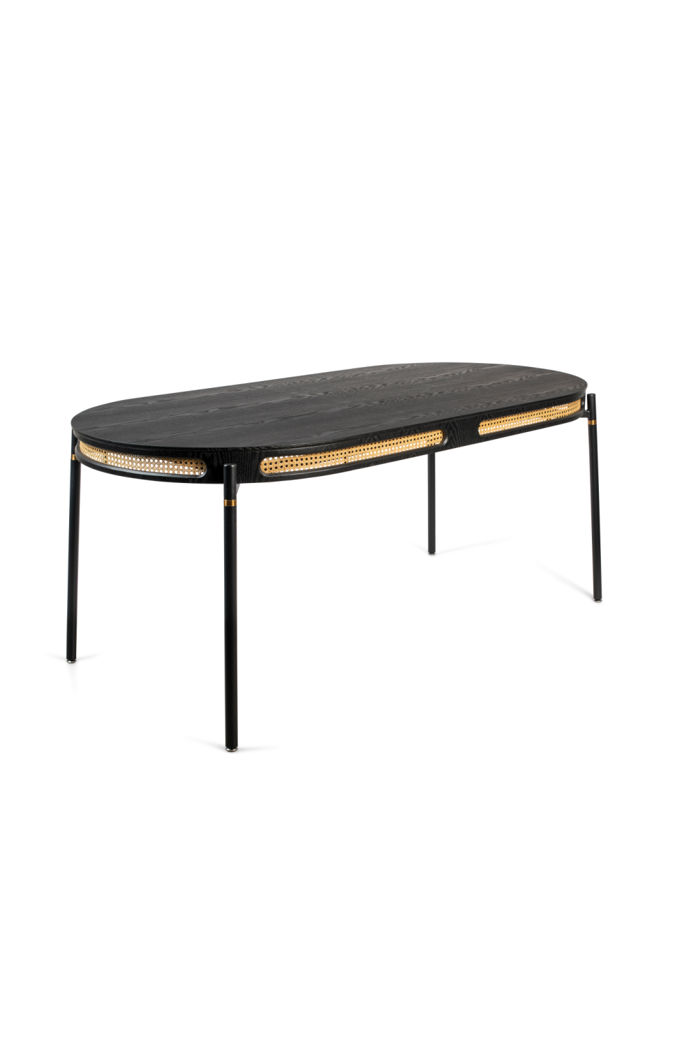 Rattan Boarder Dining Table | Bold Monkey Don't Stop The Webbing | Oroa.com