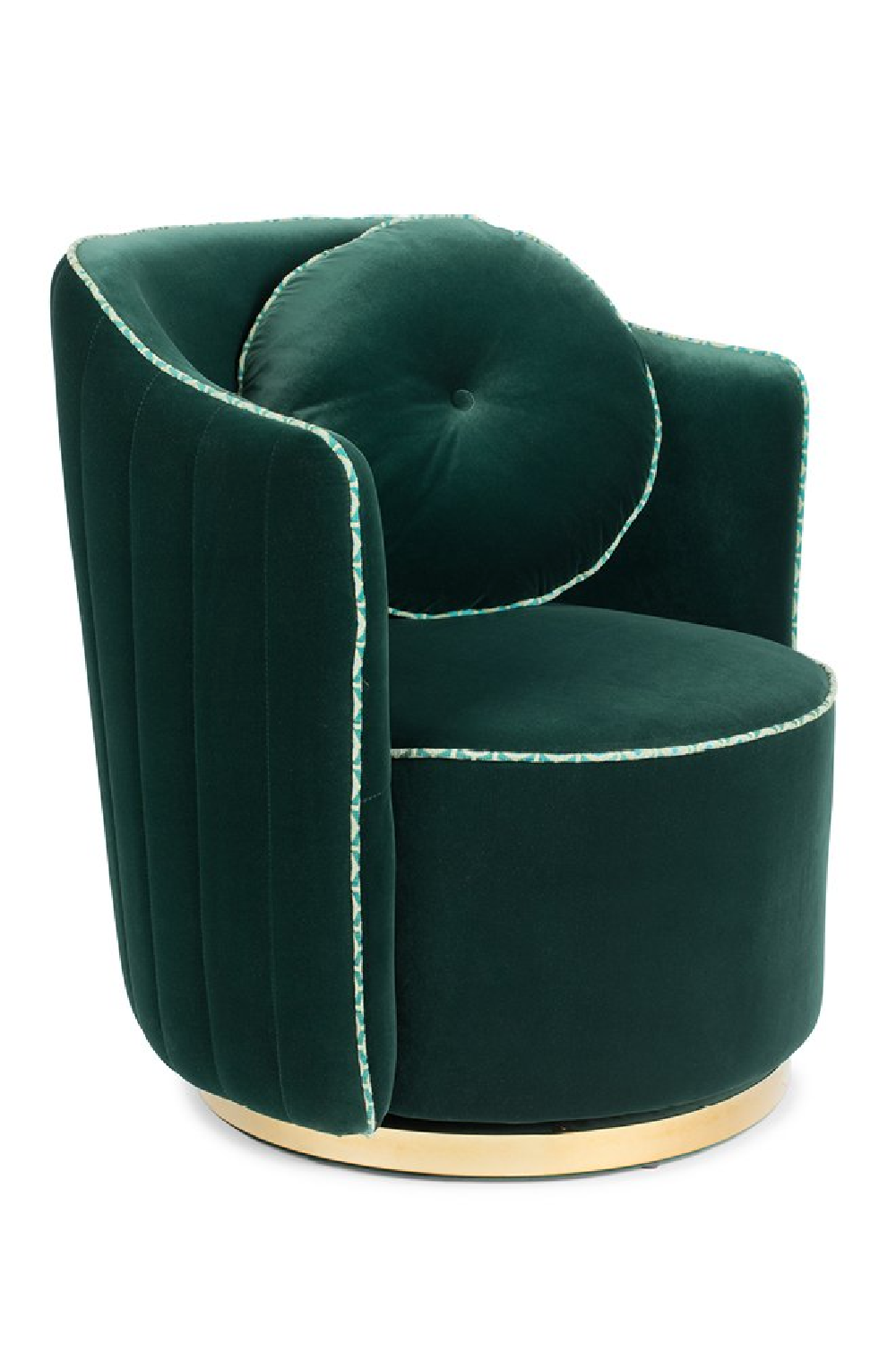 Velvet Swivel Lounge Chair | Bold Monkey Sassy Granny | Oroa.com