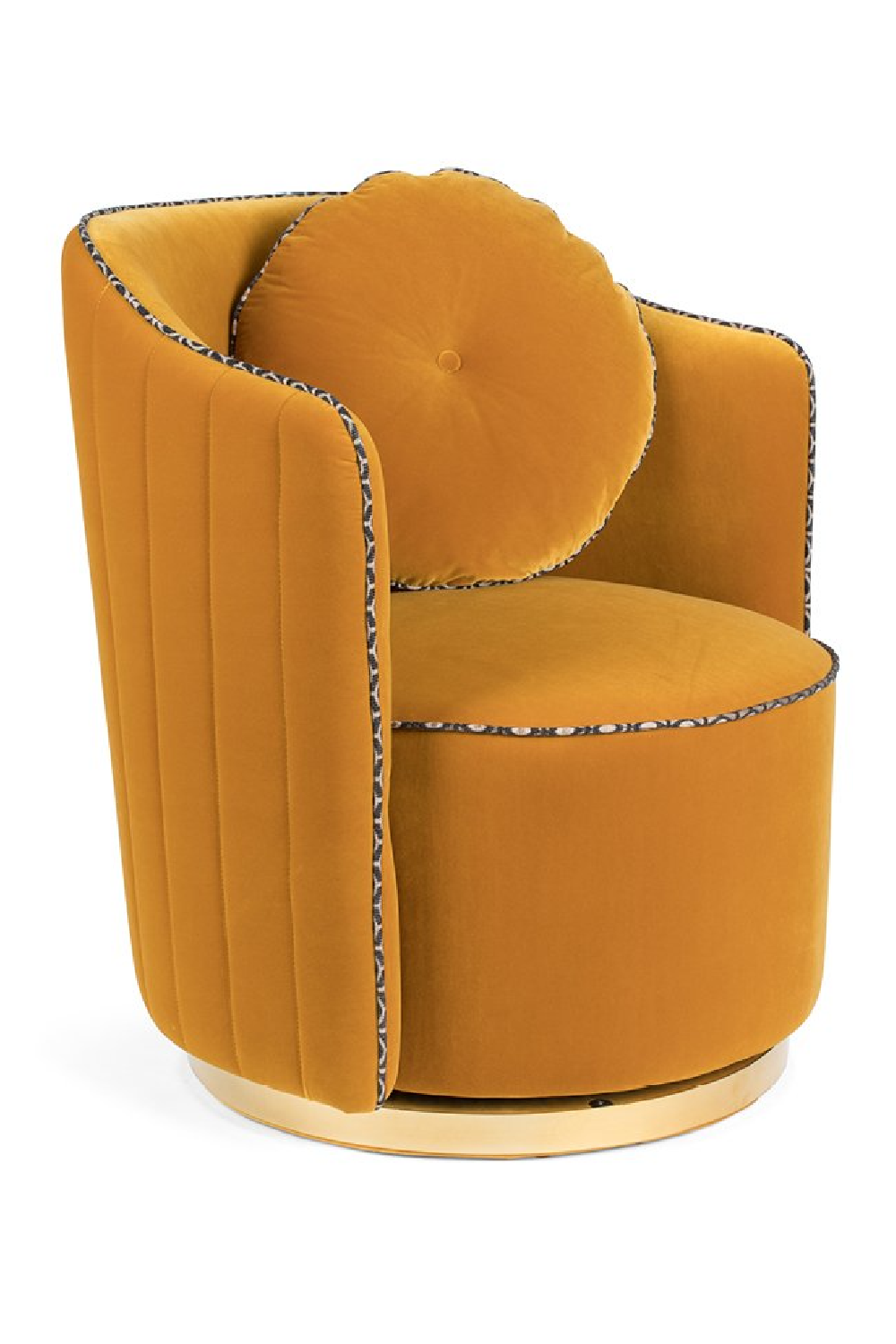 Velvet Swivel Lounge Chair | Bold Monkey Sassy Granny | Oroa.com