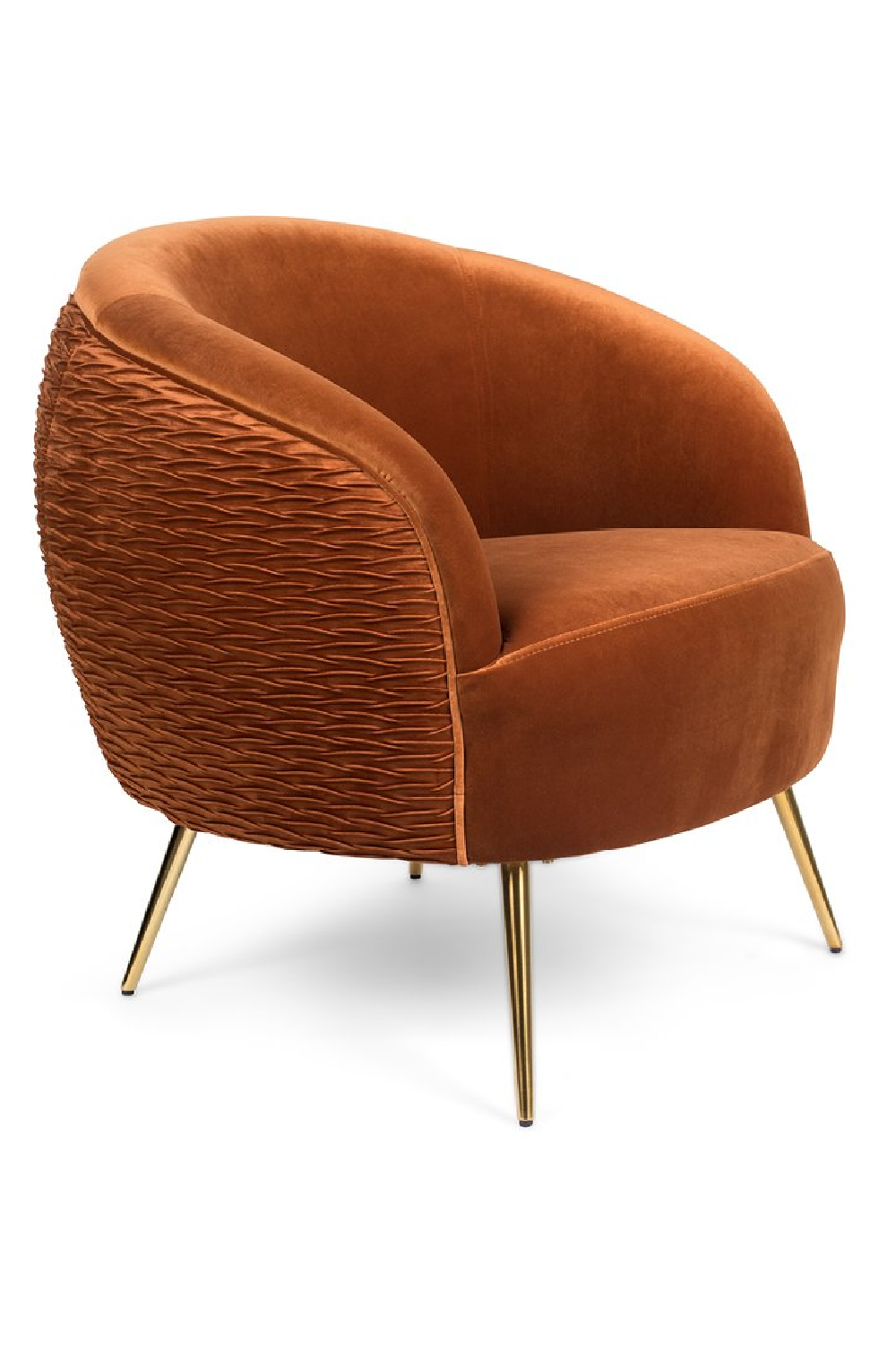 Wrinkled Velvet Lounge Chair | Oroa.com