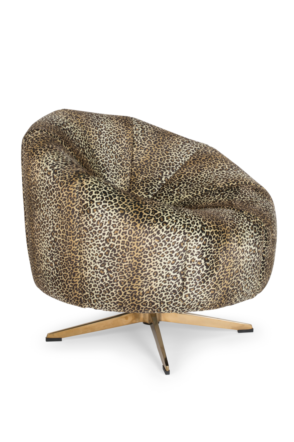 Animal Skin Swivel Lounge Chair | Bold Monkey Where The Sun Doesn't Shine | OROA.com