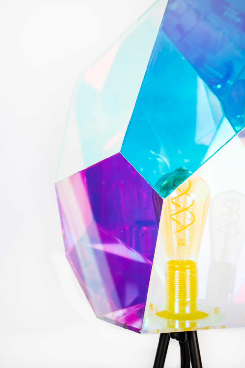 Holographic Shade Floor Lamp | Bold Monkey Diamond Dear | OROA.com