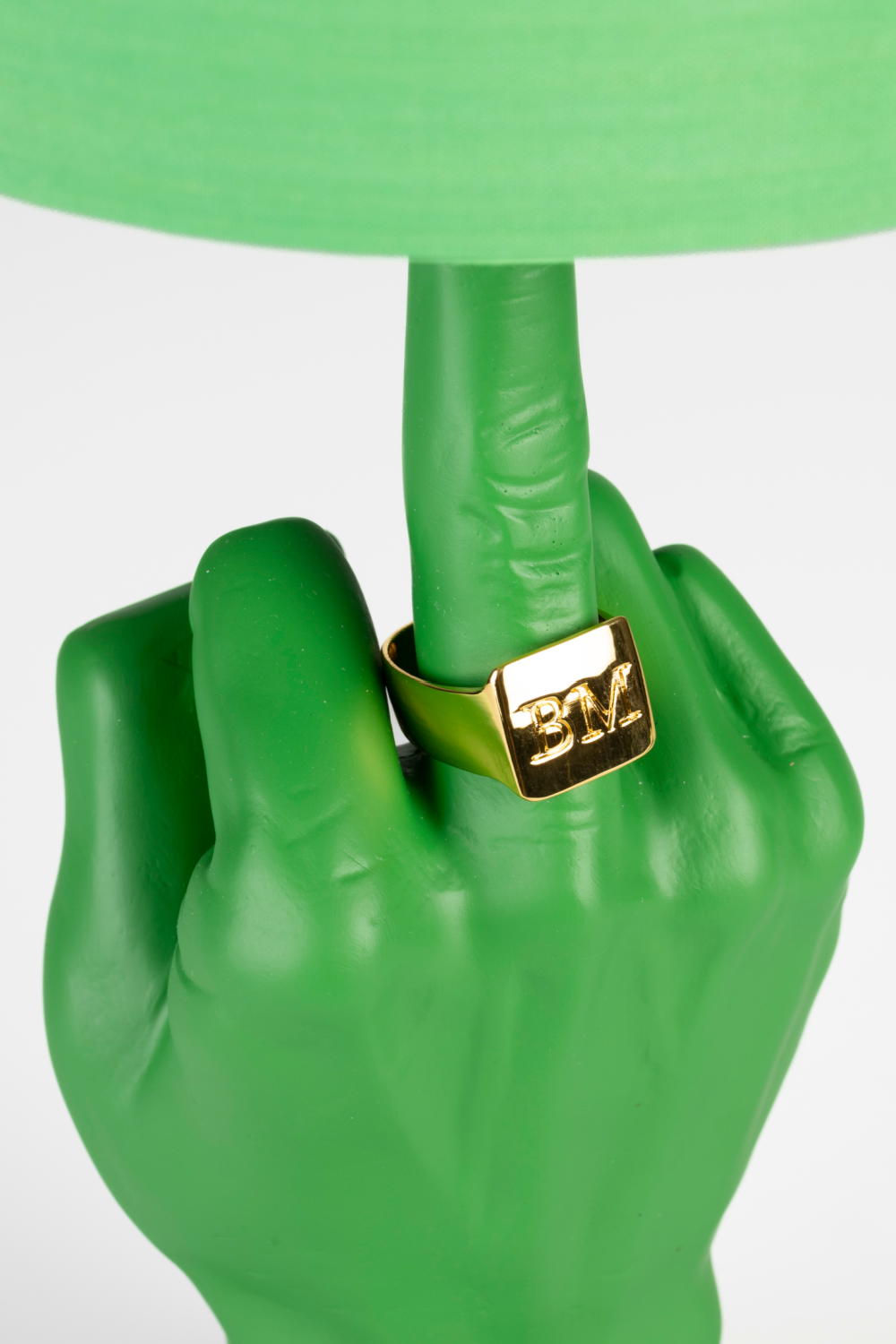 Green Statement Table Lamp | Bold Monkey "What If" | OROA.com