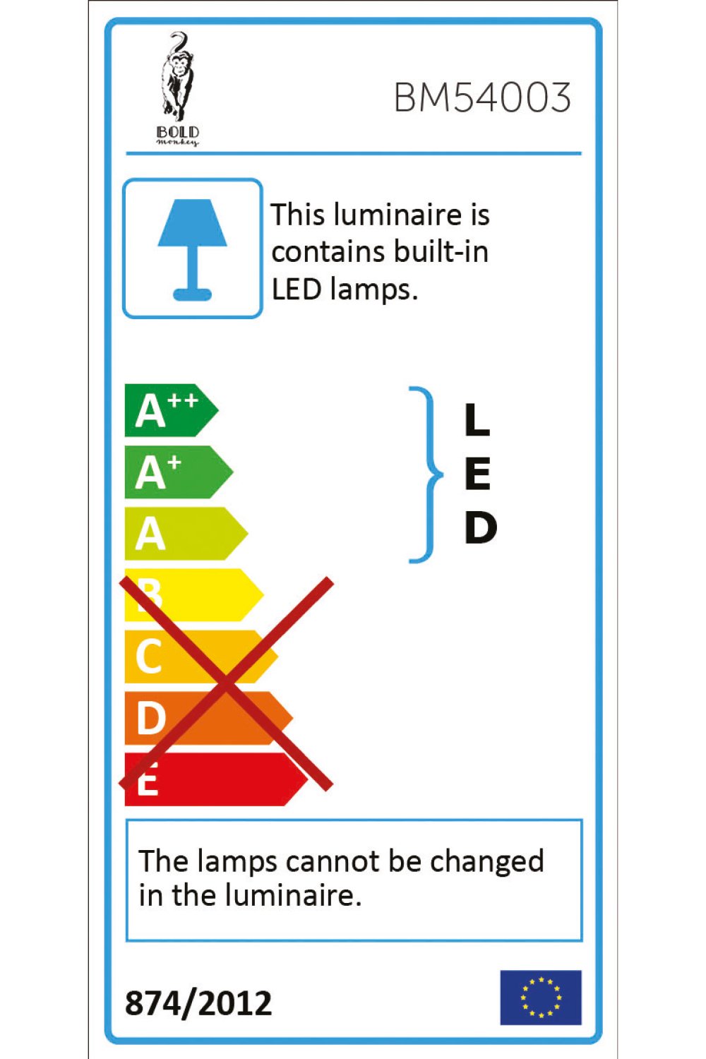 LED neon sign | Bold Monkey Gangsters Non Social | OROA.com