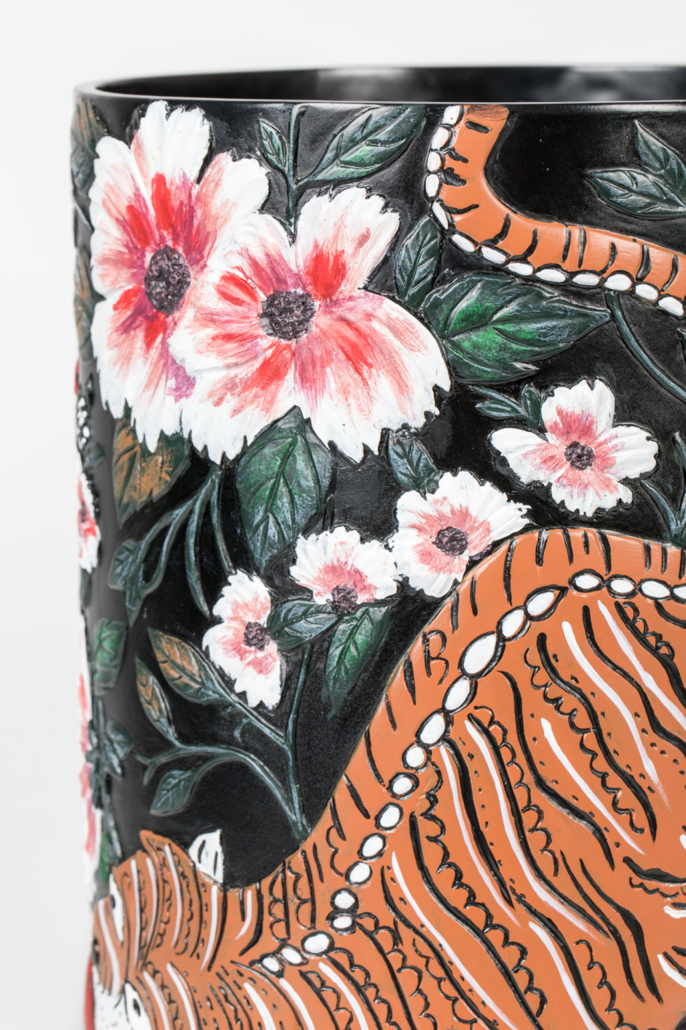 Handpainted Round Vase | Bold Monkey | OROA.com