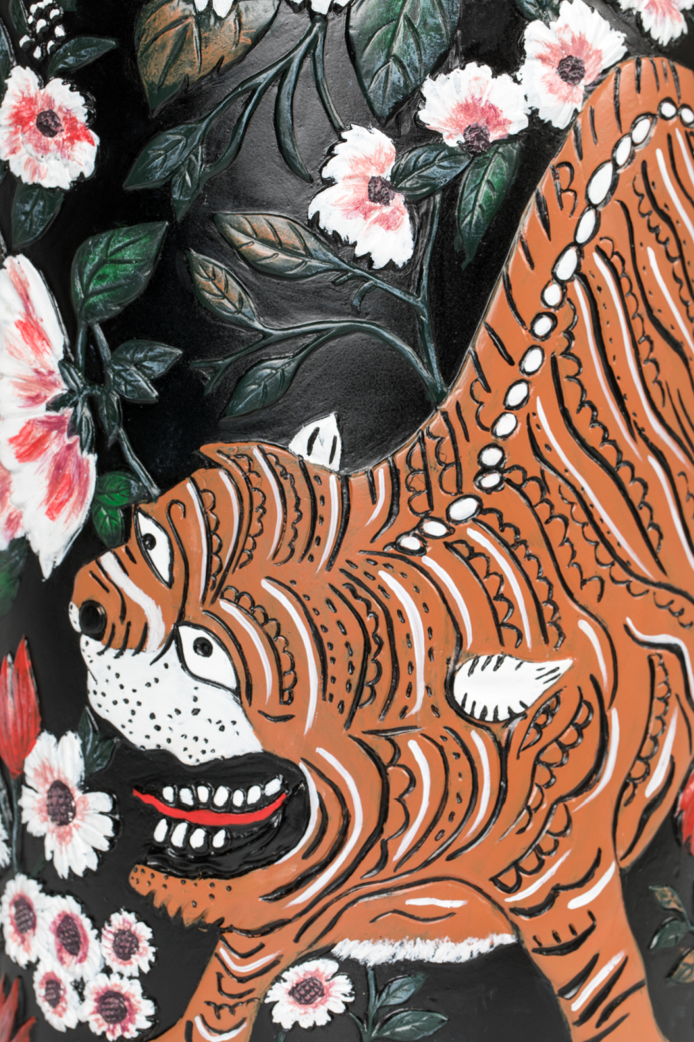 Handpainted Round Vase | Bold Monkey | OROA.com