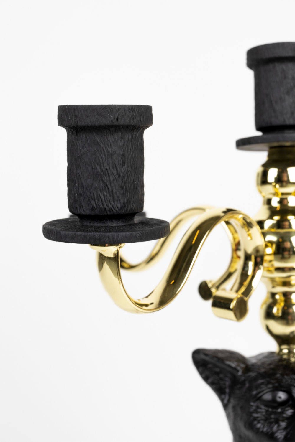 Art Deco Candle Holder | Bold Monkey Proudly Crowned Panther | OROA.com