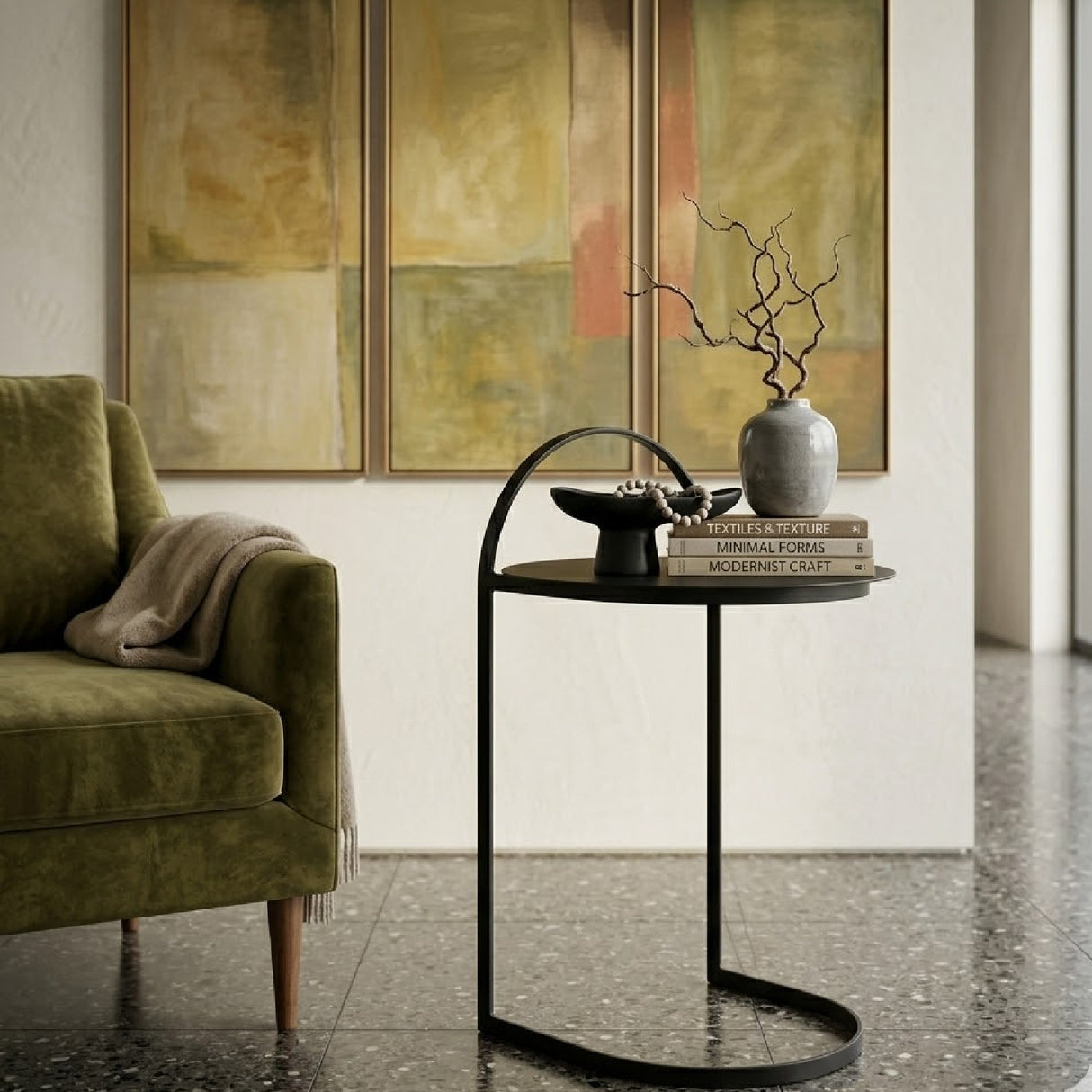 U Base Metal End Table | Oroa.com