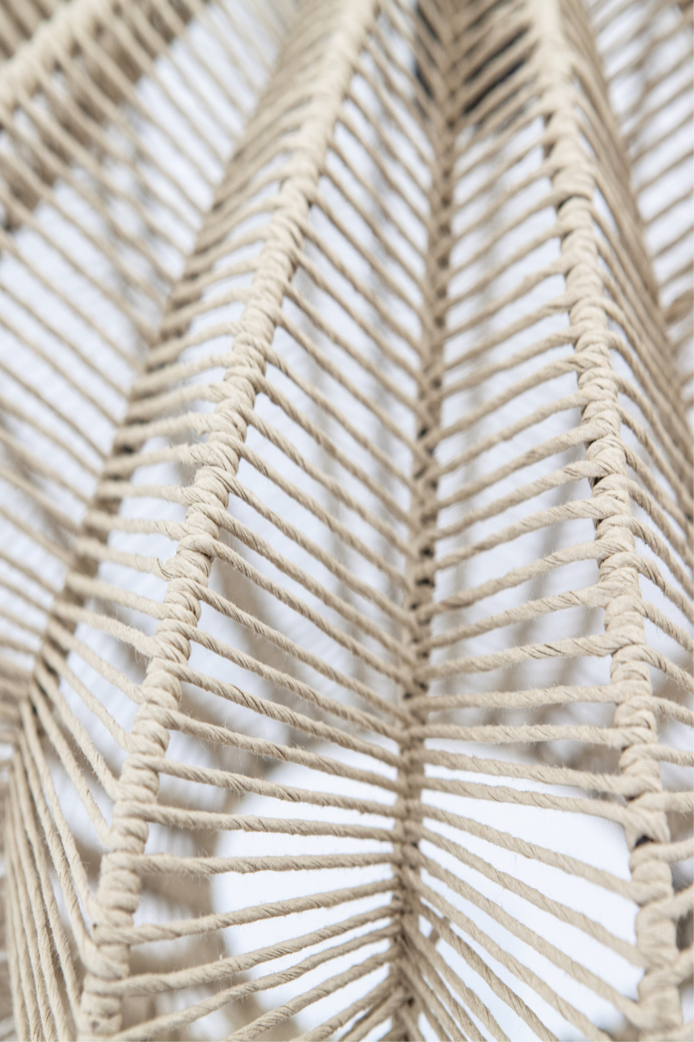 Natural Open Weave Rope Pendant | Oroa.com