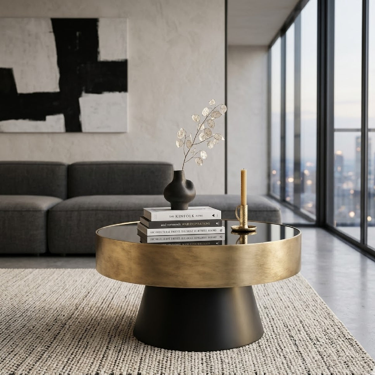 Contemporary Round Coffee Table | Oroa.com