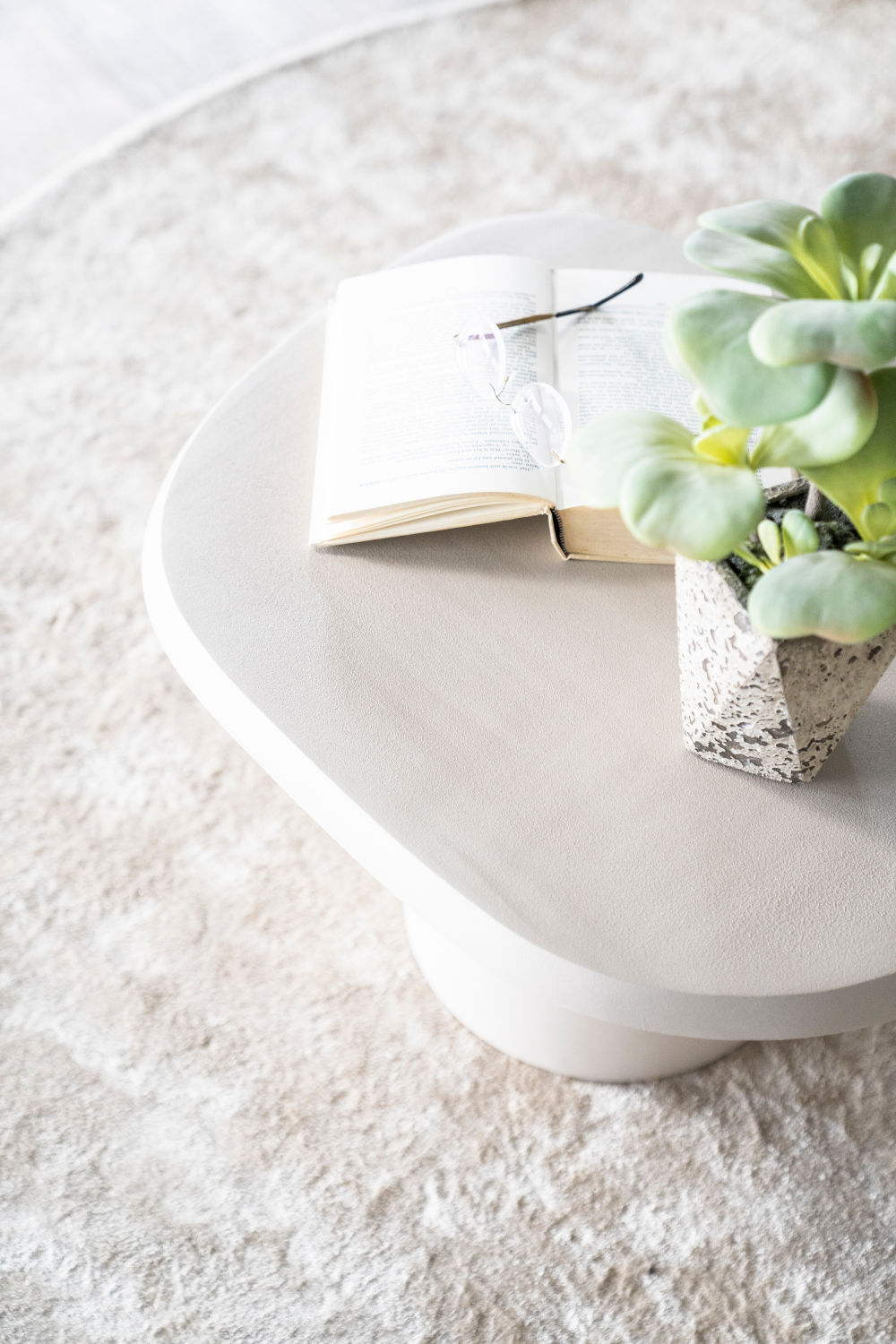 White Aluminum Side Table | By-Boo Sten | OROA.com