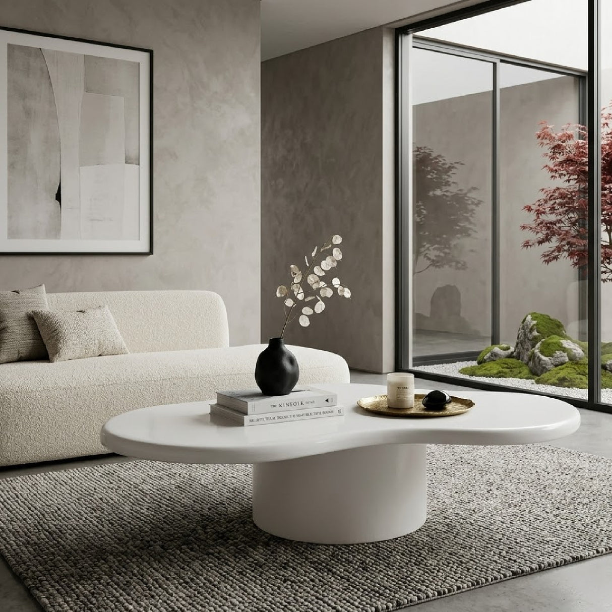 White Organic Coffee Table | Oroa.com