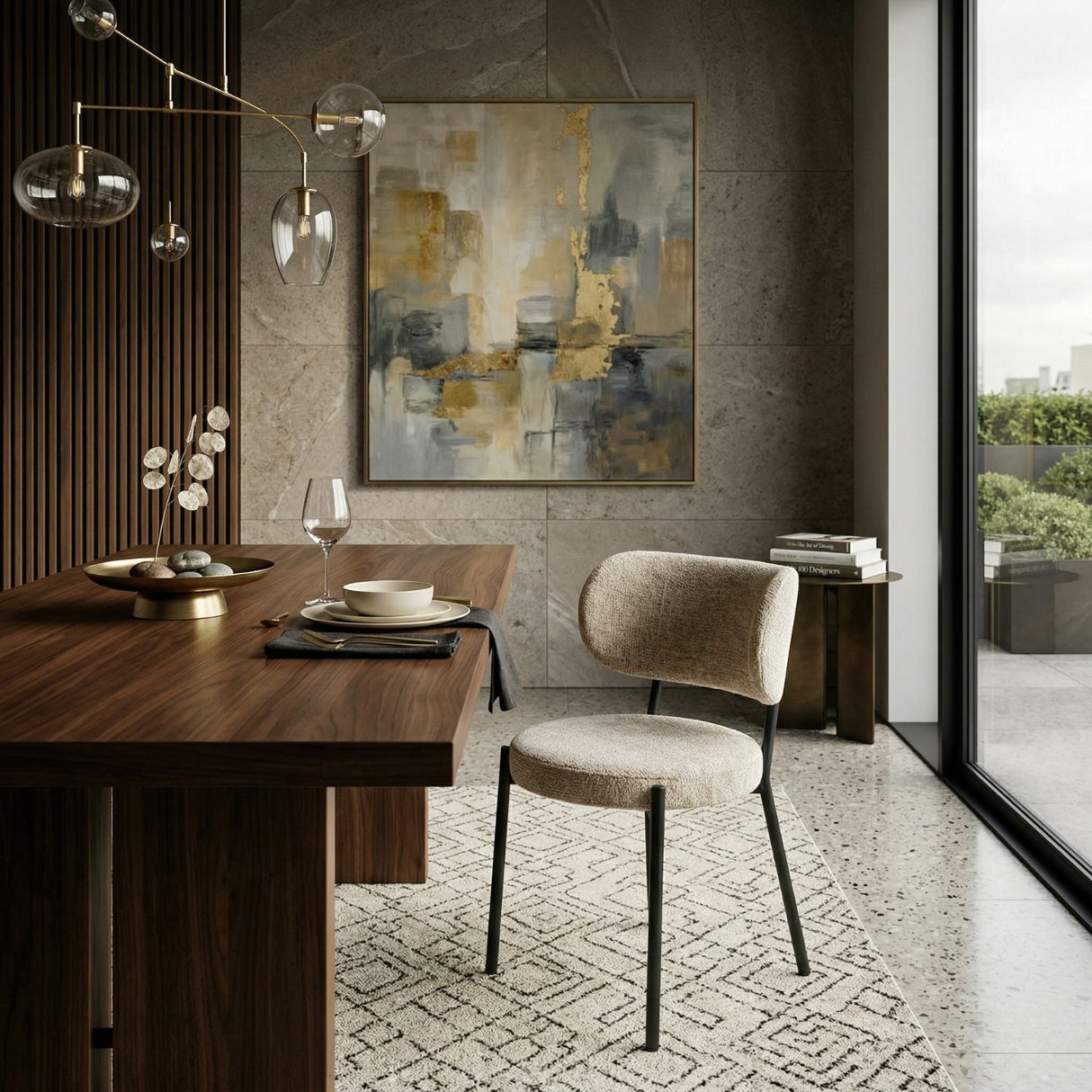 Fabric Minimalist Dining Chairs (2) | Oroa.com