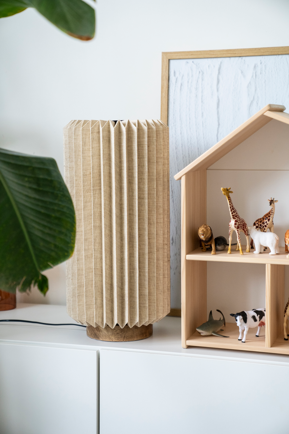 Fluted Linen Table Lamp | By-Boo Zuki | OROA.com