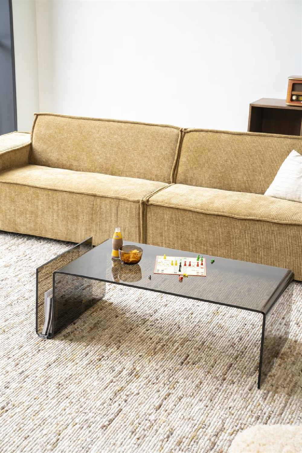 Glass Modern Coffee Table | By-Boo Shadow | OROA.com