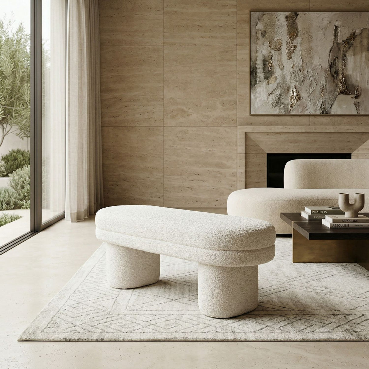 Upholstered Oval Bench | Oroa.com