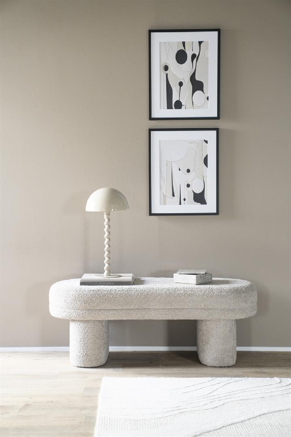 Upholstered Oval Bench | By-Boo Rama | Oroa.com