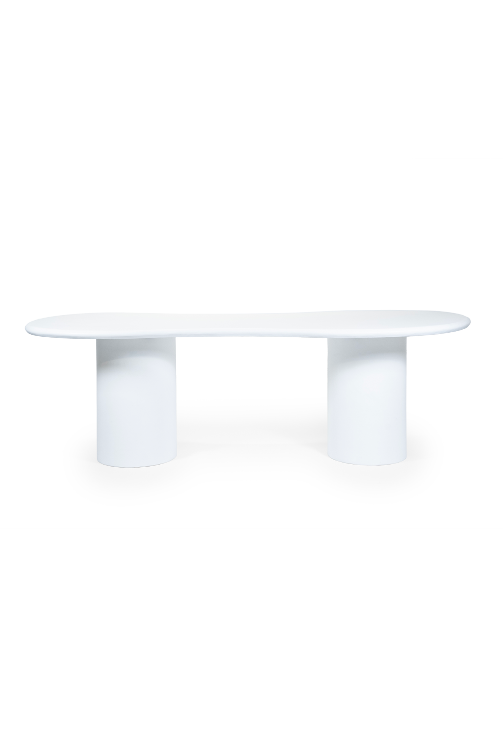White Glass Organic Dining Table | By-Boo Seki | OROA.com