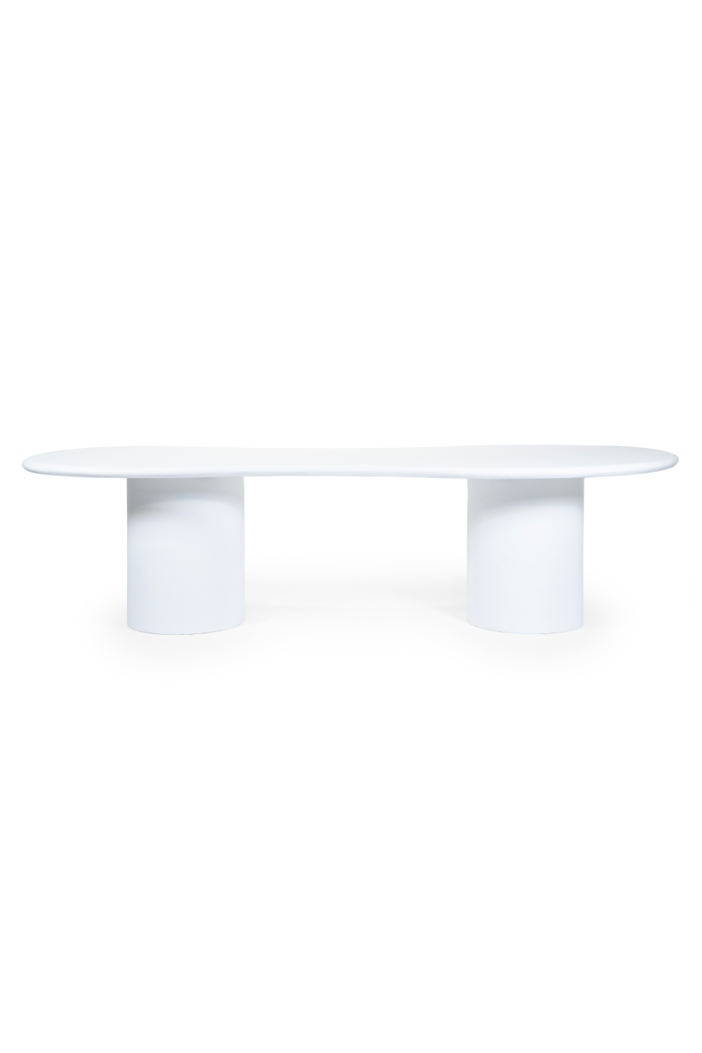 White Glass Organic Dining Table | Oroa.com
