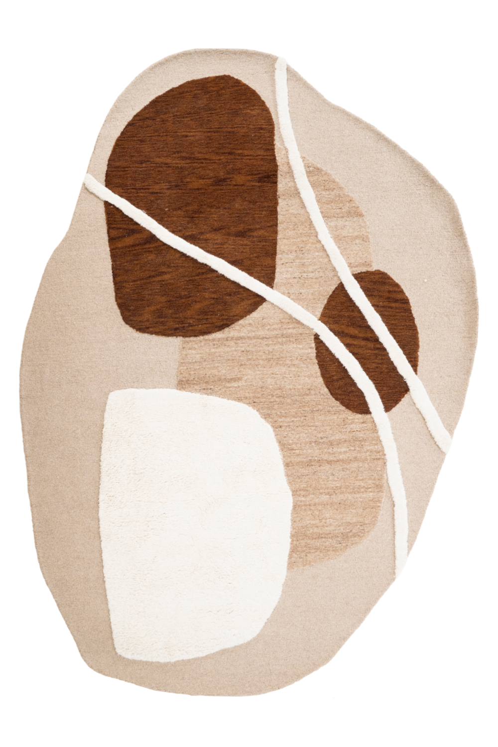 Handmade Wool Abstract Carpet | By-Boo Organi | OROA.com