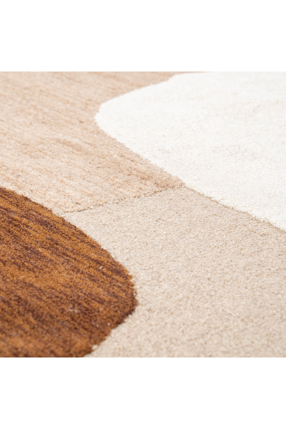 Handmade Wool Abstract Carpet | By-Boo Organi | OROA.com