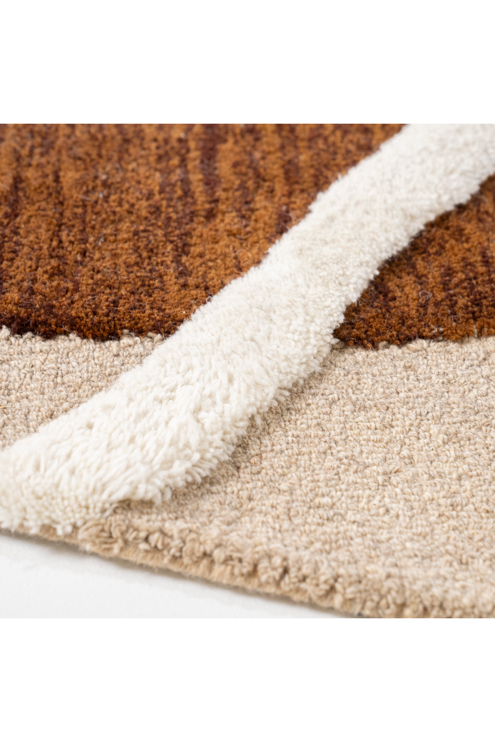 Handmade Wool Abstract Carpet | By-Boo Organi | OROA.com