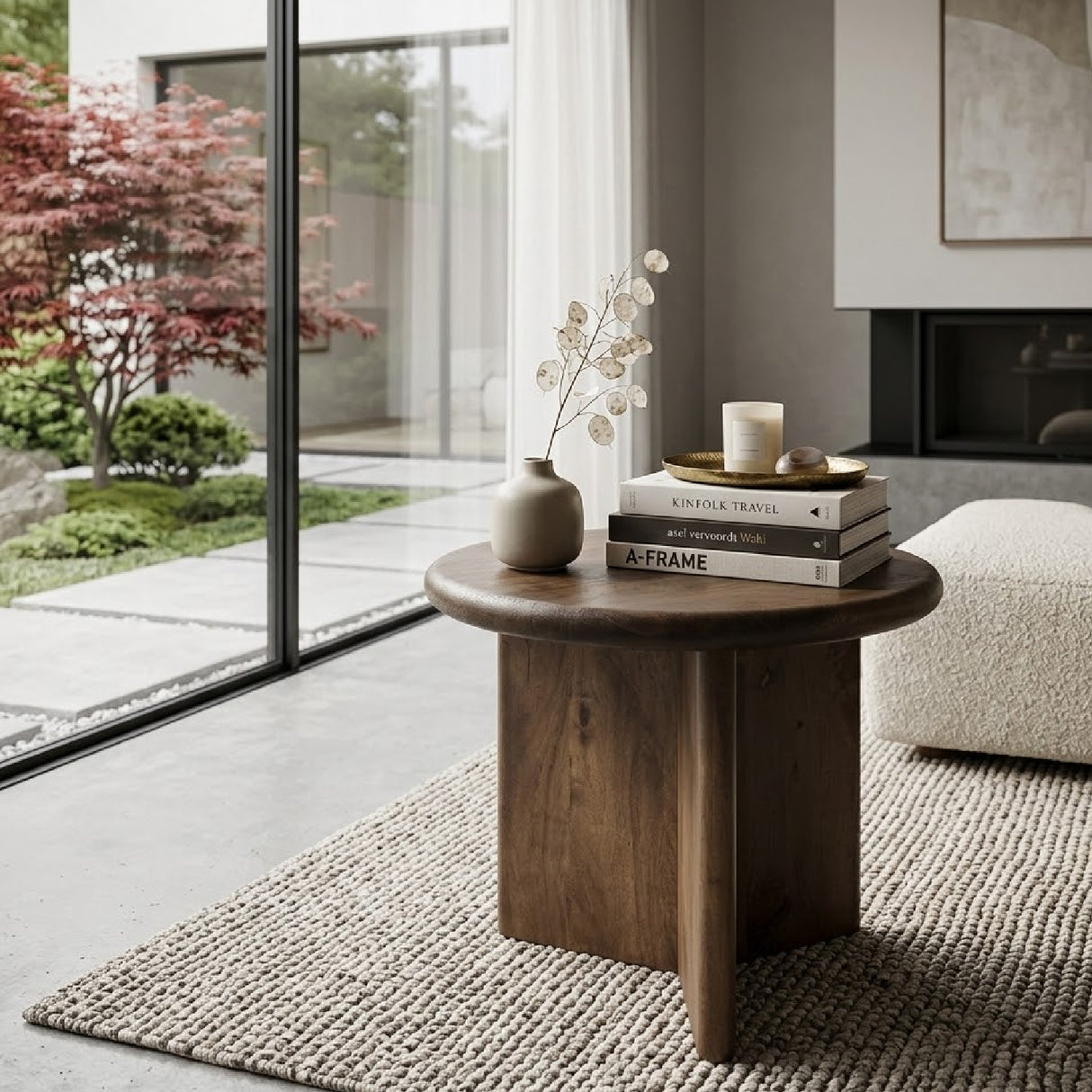 Round Wooden Coffee Table S | Oroa.com