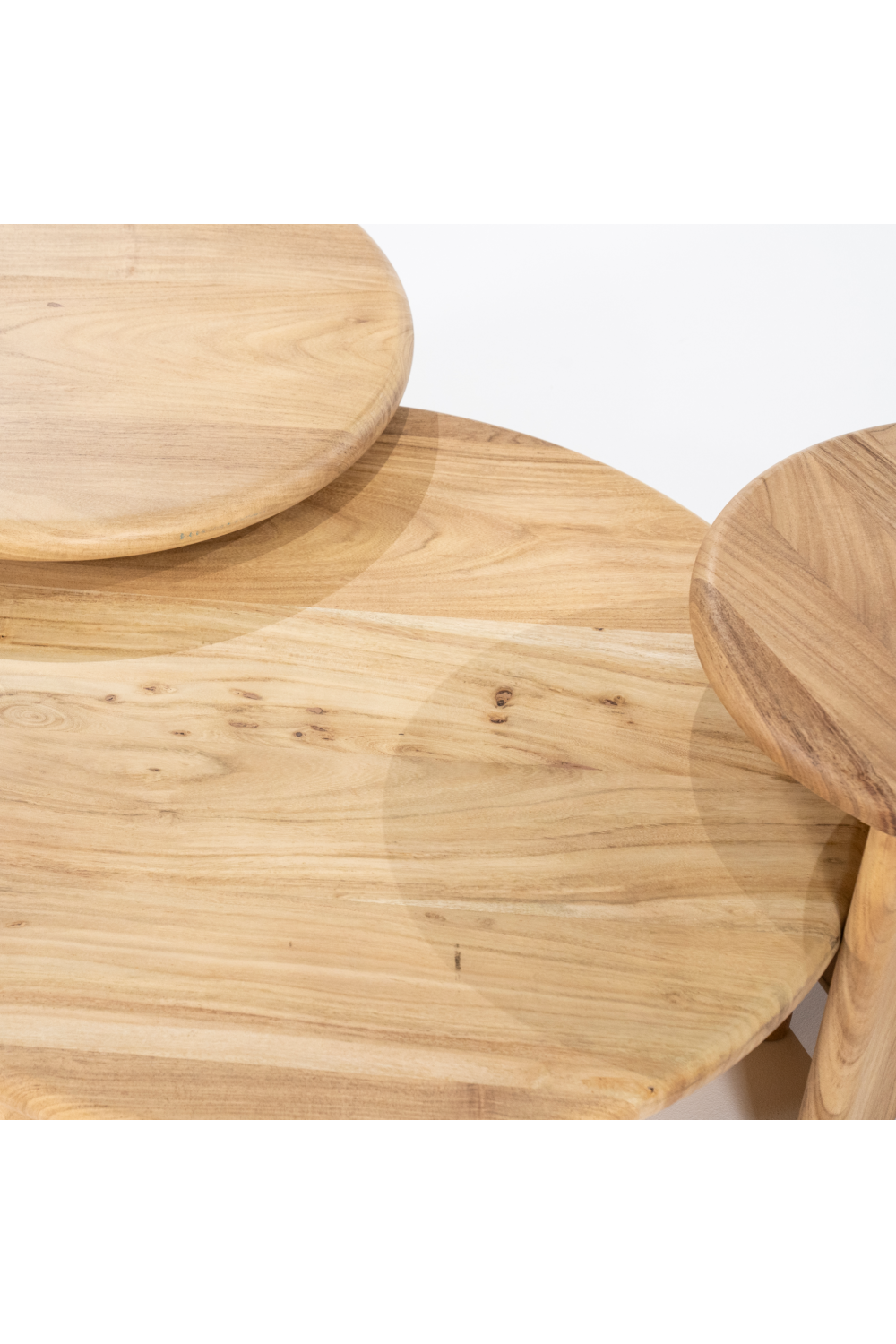 Round Wooden Coffee Table M | By-Boo Leoti | OROA.com