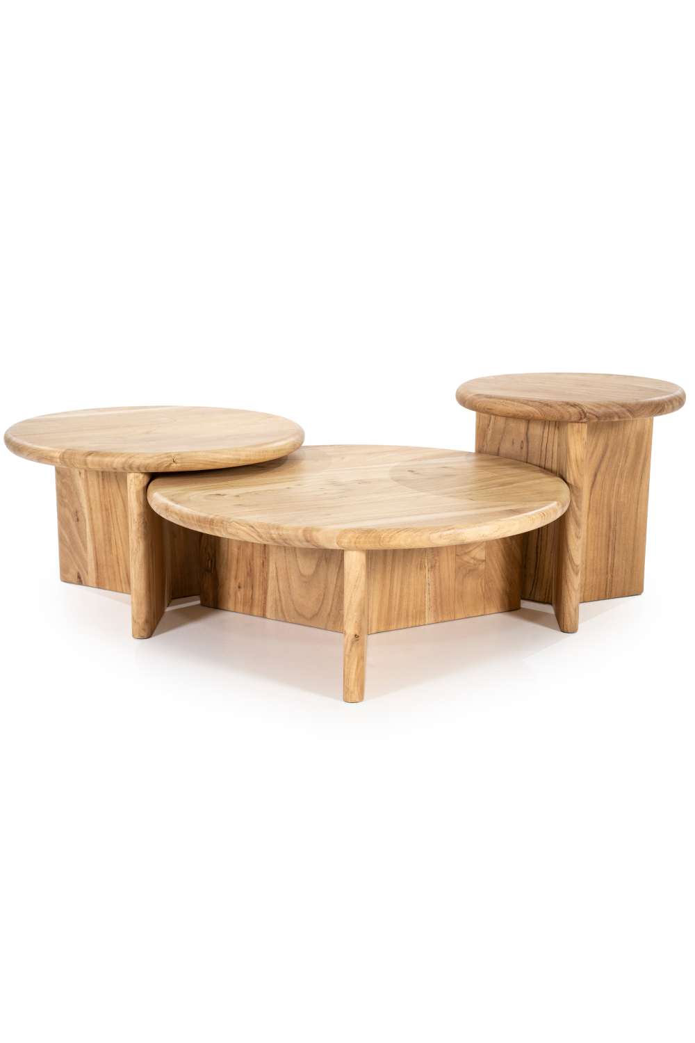 Round Wooden Coffee Table L | Oroa.com
