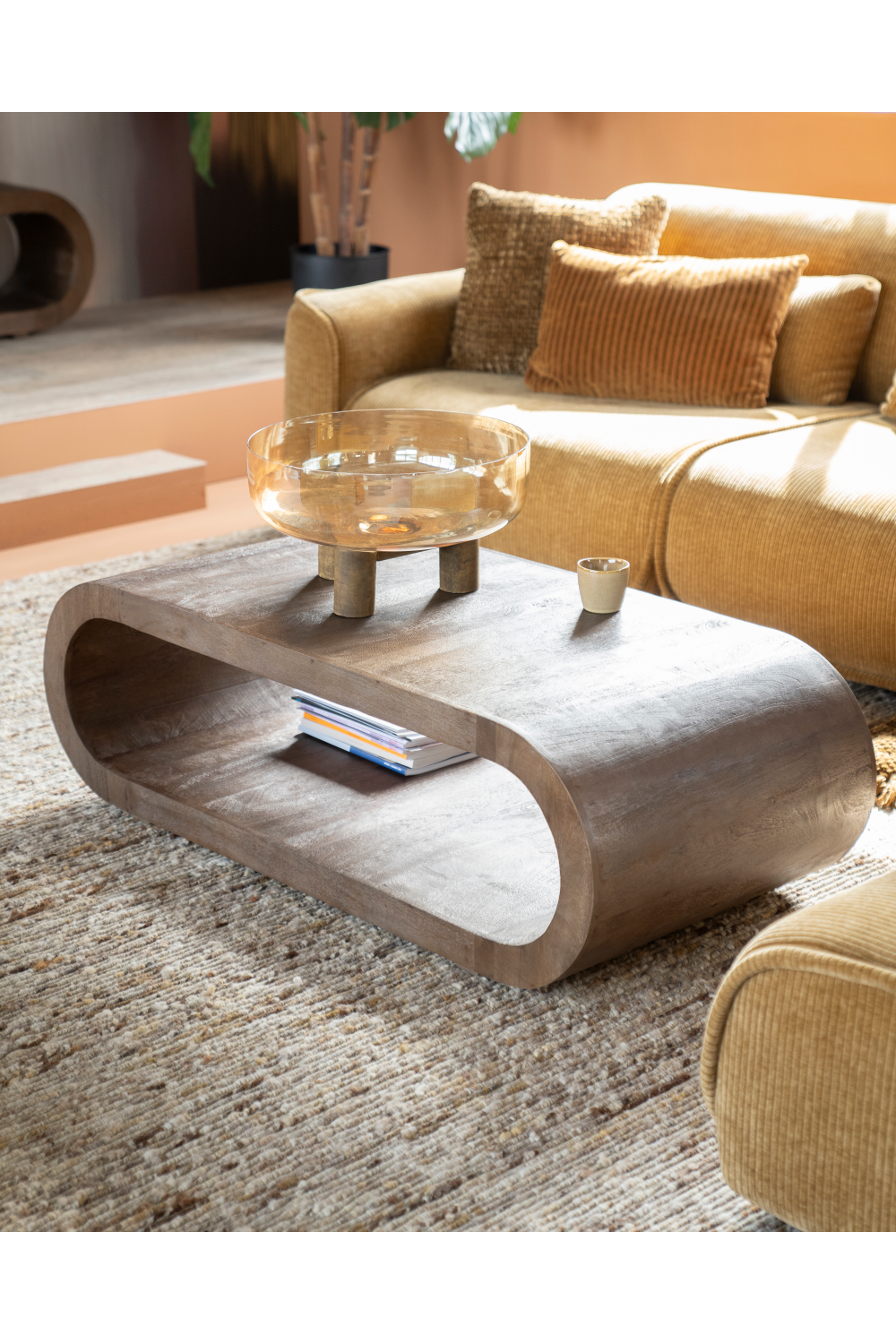 Mango Wood Oblong Coffee Table | By-Boo Elora | OROA.com