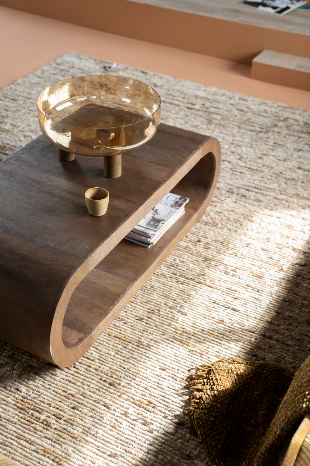 Mango Wood Oblong Coffee Table | By-Boo Elora | OROA.com