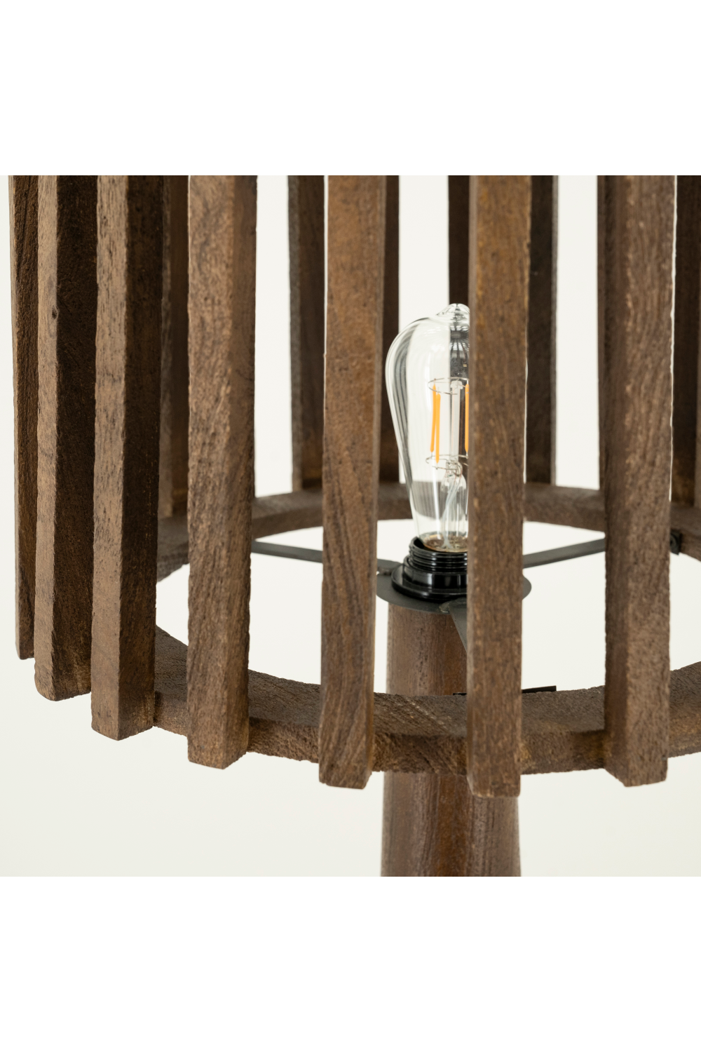 Mango Wood Floor Lamp | By-Boo Guard | OROA.com