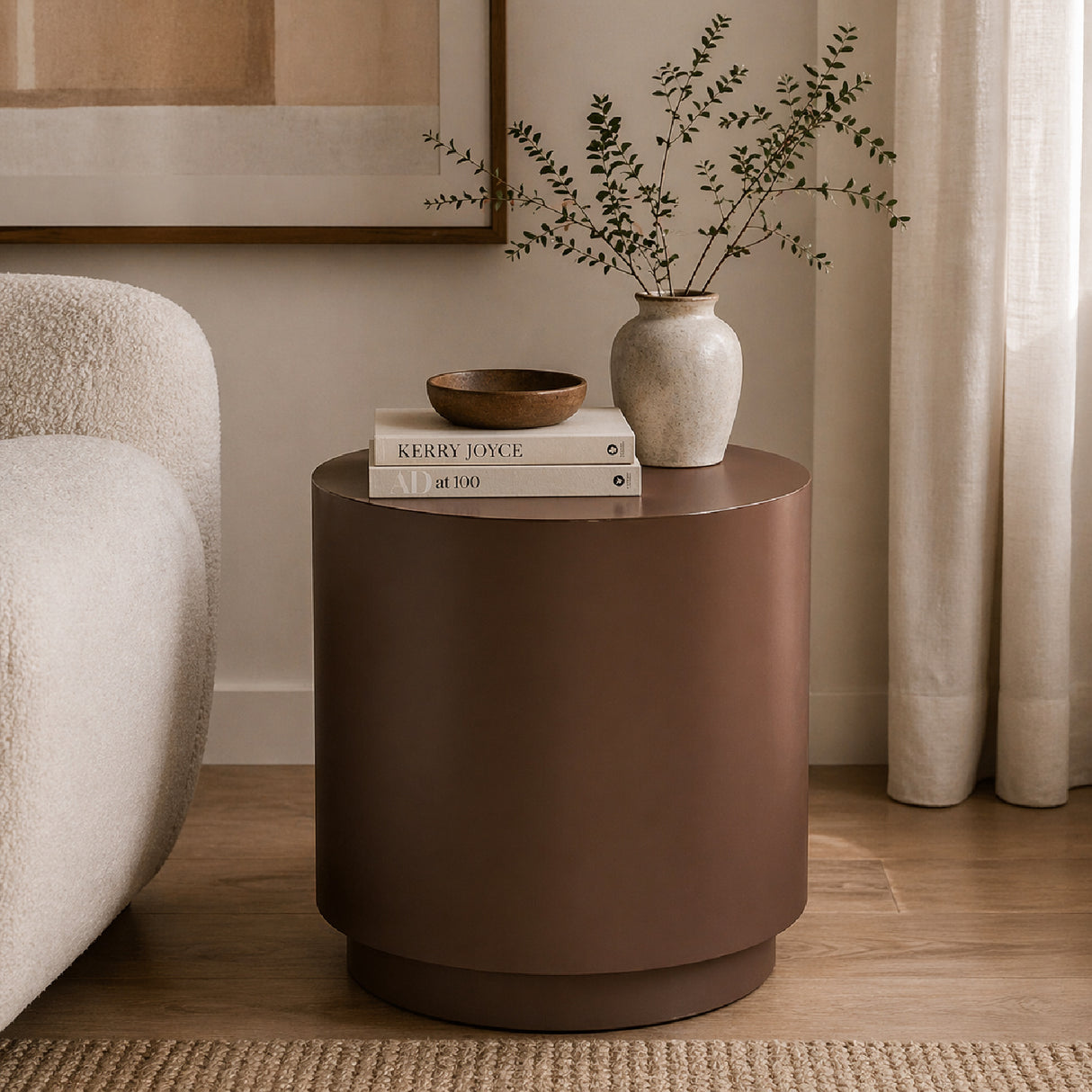 Cylindrical Iron Side Table | Oroa.com