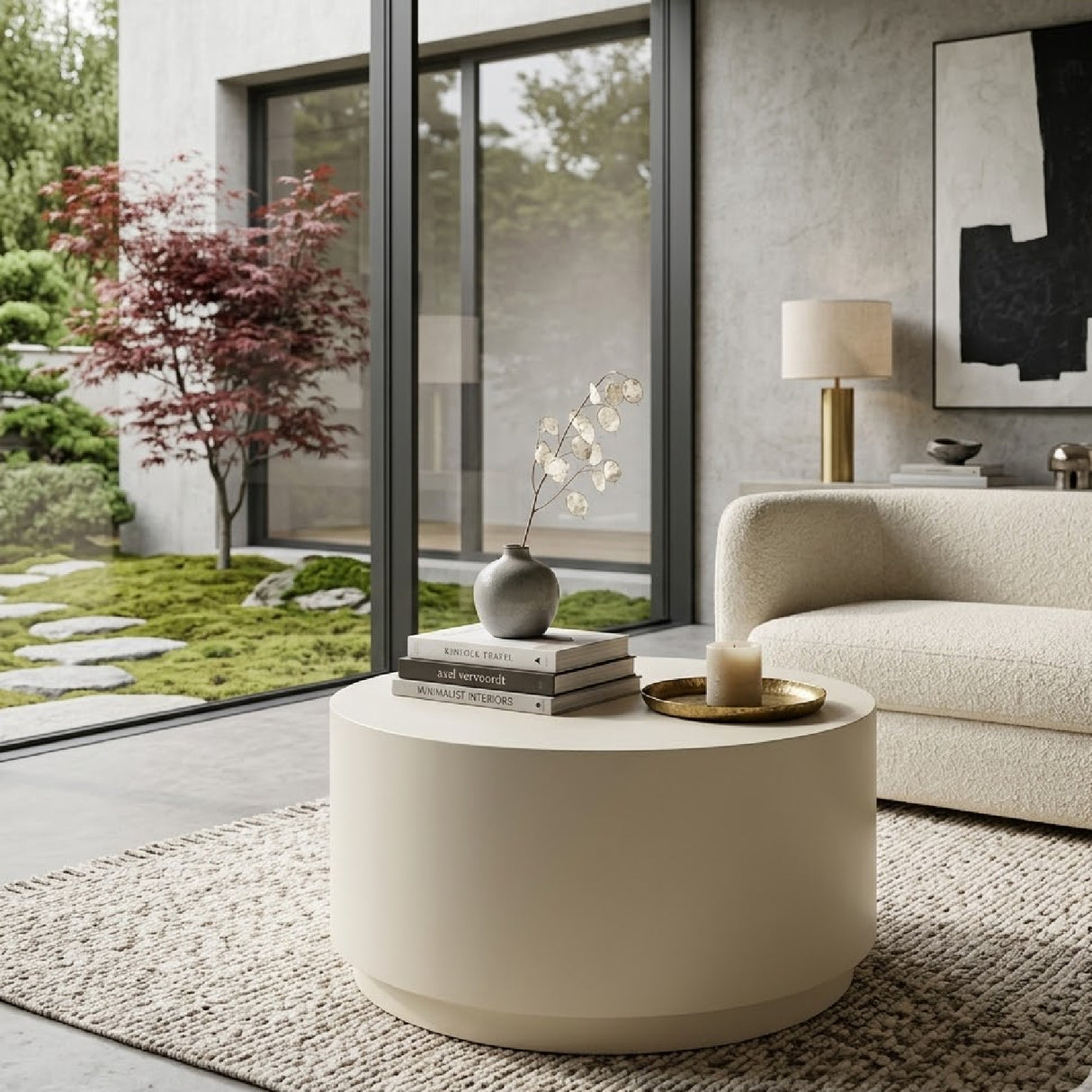 Round Iron Coffee Table | Oroa.com