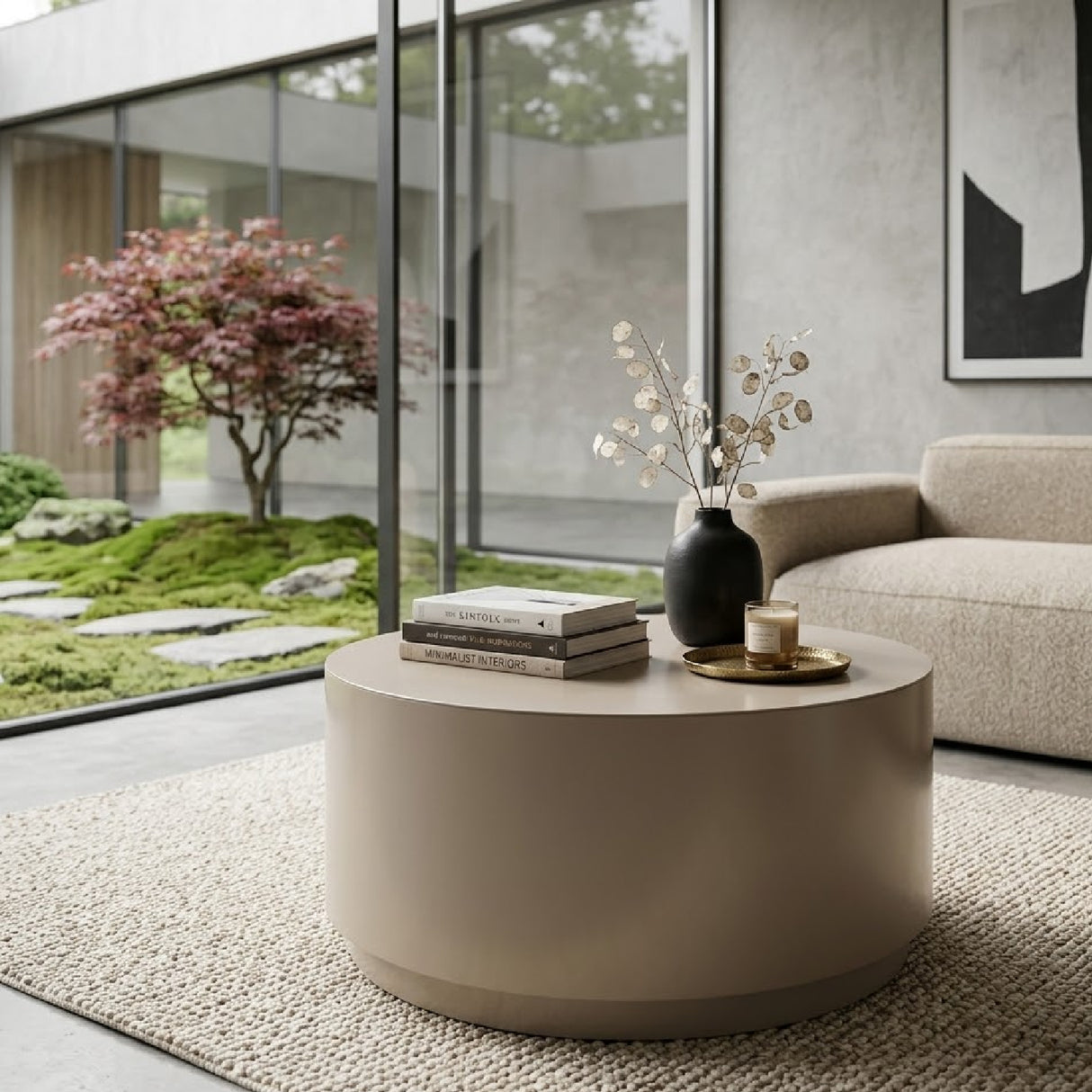 Round Iron Coffee Table | Oroa.com