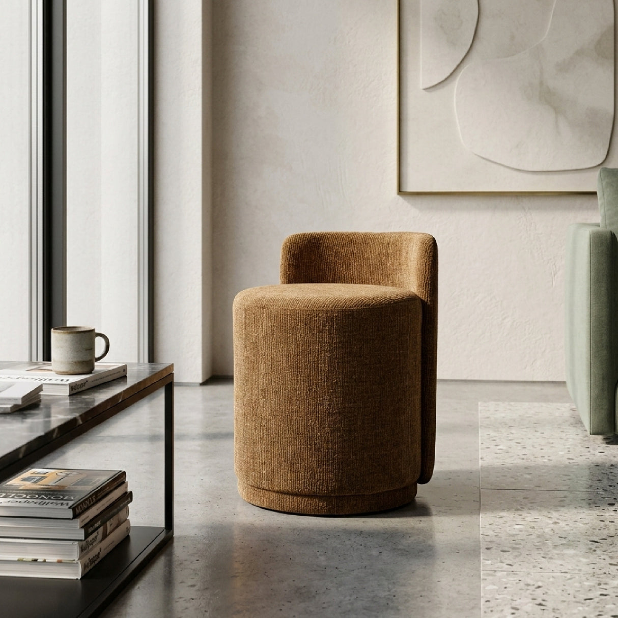Fabric Round Accent Chair | Oroa.com