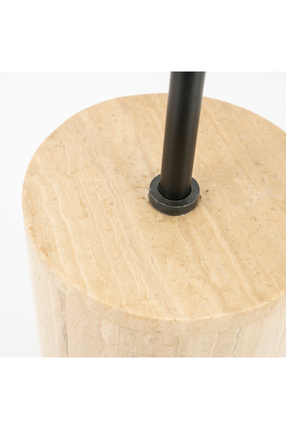 Cylindrical Travertine Table Lamp | By-Boo Amara | OROA.com